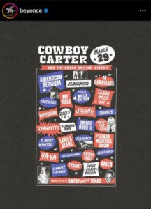 stickers cowboy carter